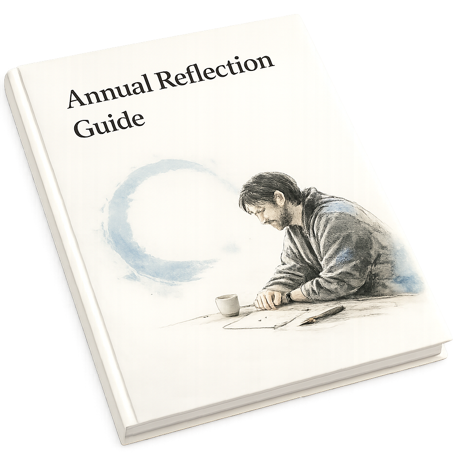 A contemplative figure in watercolor